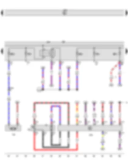 Wiring Diagram  VW GOLF 2013 - Fuel gauge sender - Fuel system pressurisation pump - Additional coolant pump relay - Fuel pump control unit - Fuse holder B - Coolant circulation pump