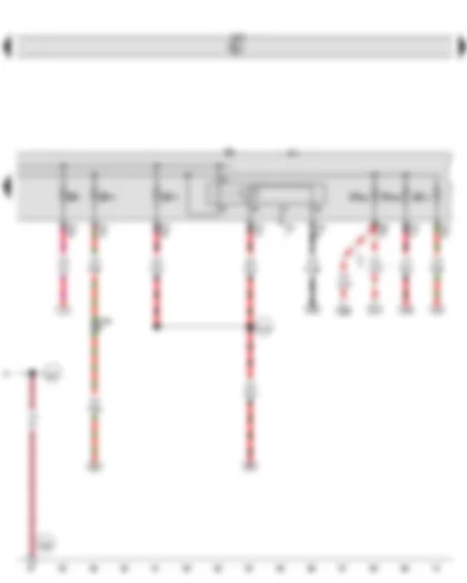 Wiring Diagram  VW GOLF 2013 - Main relay - Fuse holder B