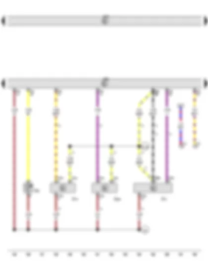 Wiring Diagram  VW GOLF 2013 - Radiator outlet coolant temperature sender - Brake servo pressure sensor - Gearbox neutral position sender - Engine control unit