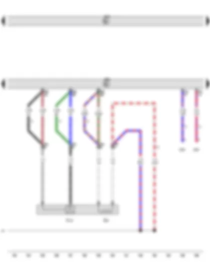 Wiring Diagram  VW GOLF 2013 - Lambda probe after catalytic converter - Engine control unit