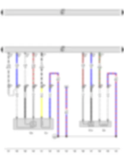 Wiring Diagram  VW GOLF 2013 - Lambda probe - Lambda probe after catalytic converter - Engine control unit