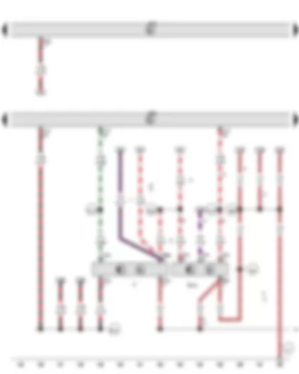 Wiring Diagram  VW GOLF 2013 - Brake light switch - Clutch position sender - Engine control unit