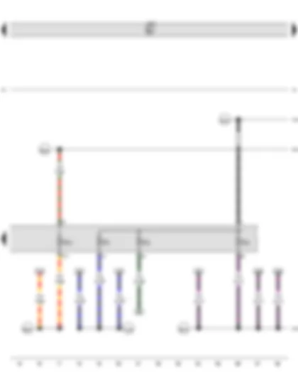 Wiring Diagram  VW GOLF 2013 - Fuse 1 on fuse holder C - Fuse 2 on fuse holder C - Fuse 4 on fuse holder C - Fuse 47 on fuse holder C