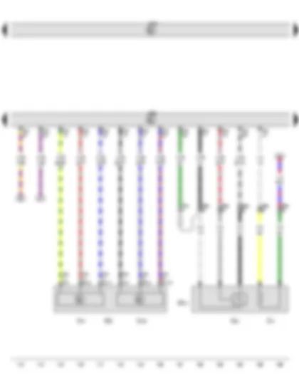Wiring Diagram  VW GOLF 2013 - Accelerator pedal module - Lambda probe 1 before catalytic converter - Engine control unit