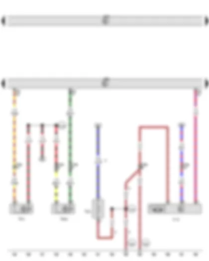 Wiring Diagram  VW GOLF 2013 - Engine control unit - Charge pressure control solenoid valve - Heater element for crankcase breather - Exhaust gas recirculation cooler changeover valve - Coolant circulation pump 2
