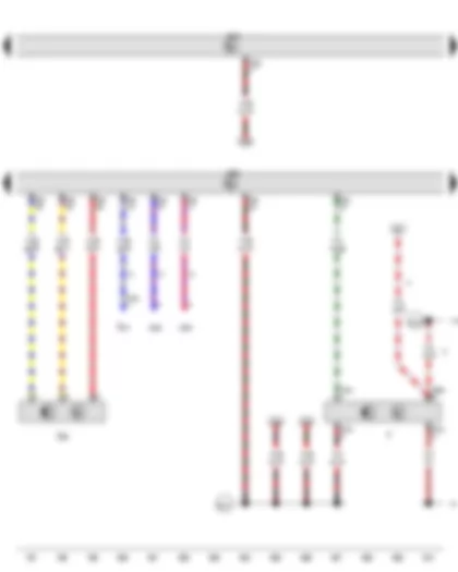 Wiring Diagram  VW GOLF 2013 - Brake light switch - Engine speed sender - Engine control unit