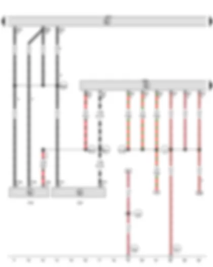 Wiring Diagram  VW GOLF 2012 - Engine control unit