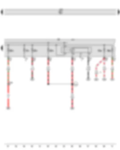 Wiring Diagram  VW GOLF 2012 - Main relay - Onboard supply control unit - Fuse holder B