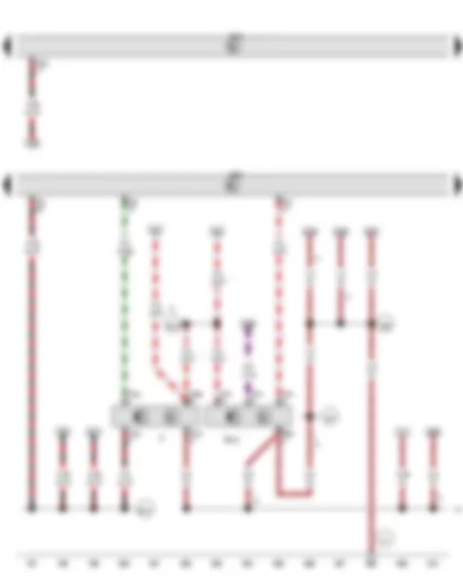 Wiring Diagram  VW GOLF 2012 - Brake light switch - Clutch position sender - Onboard supply control unit - Engine control unit