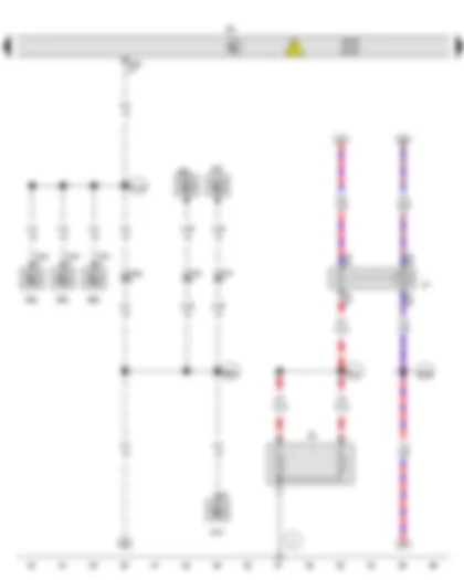 Wiring Diagram  VW GOLF 2013 - Power and control electronics for electric drive - Heated windscreen relay - Heated windscreen