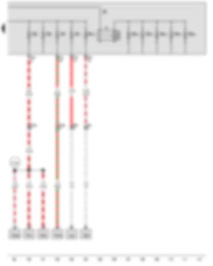 Wiring Diagram  VW GOLF 2012 - Fuse holder B - Fuse 7 on fuse holder B - Fuse 9 on fuse holder B - Fuse 11 on fuse holder B - Fuse 12 on fuse holder B - Lambda probe heater - Lambda probe 1 heater after catalytic converter