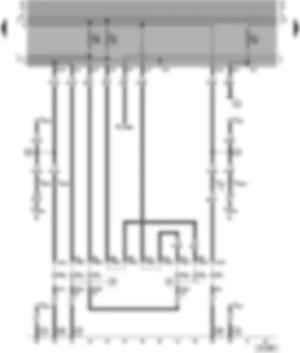 Wiring Diagram  VW GOLF 1993 - Turn signals - tail light