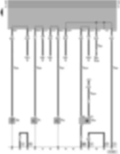 Wiring Diagram  VW GOLF 1992 - Oil temperature sender - oil pressure switch - speedometer sender