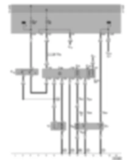 Wiring Diagram  VW GOLF 1998 - Radiator fan control unit
