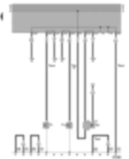 Wiring Diagram  VW GOLF 1994 - Oil pressure switch - speedometer sender