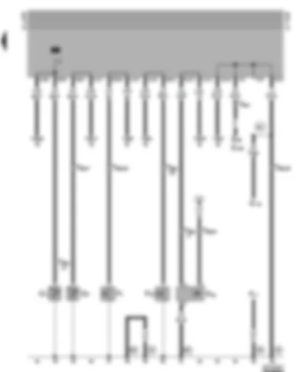 Wiring Diagram  VW GOLF 1997 - Oil temperature sender - oil pressure switch - speedometer sender