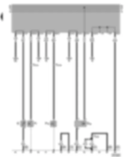Wiring Diagram  VW GOLF 1996 - Oil pressure switch - speedometer sender