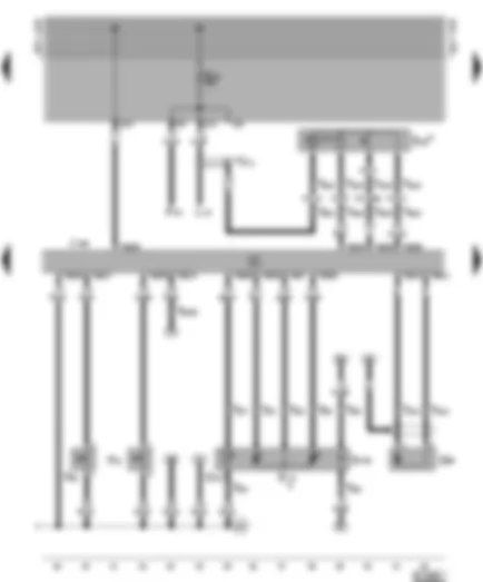 Wiring Diagram  VW GOLF 1994 - Diesel direct injection system control unit - needle lift sender - modulating piston movement sender