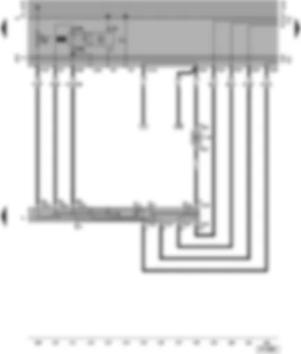 Wiring Diagram  VW GOLF 1995 - Turn signal switch - hazard warning lights - parking light circuit
