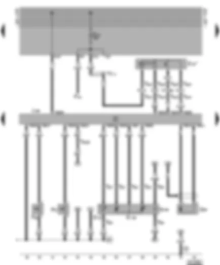 Wiring Diagram  VW GOLF 1996 - Diesel direct injection system control unit - needle lift sender - modulating piston movement sender