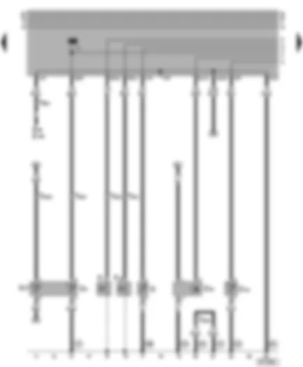 Wiring Diagram  VW GOLF 1998 - Engine temperature sender - oil pressure switch - speedometer sender