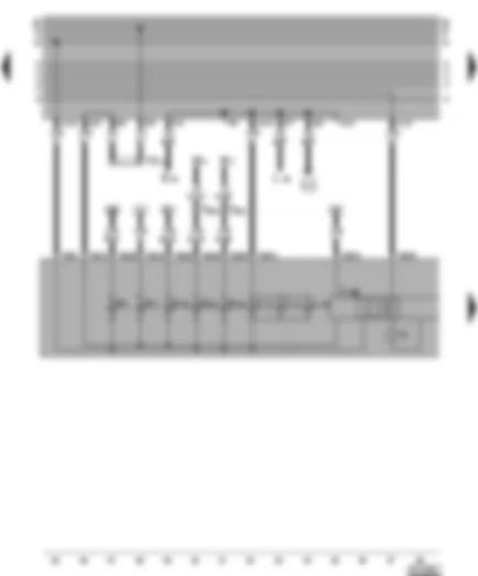 Wiring Diagram  VW GOLF 1998 - Dash panel insert - warning lamps