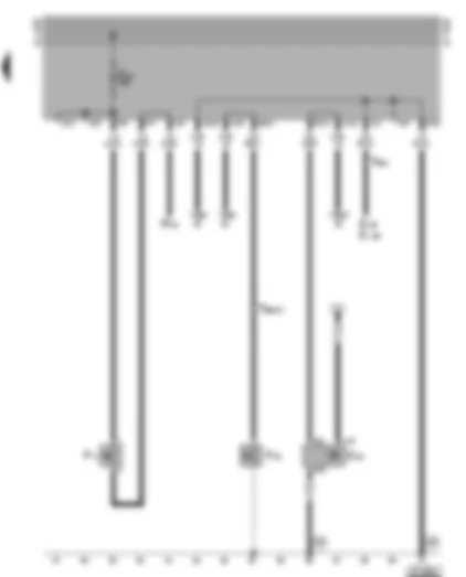 Wiring Diagram  VW GOLF 1997 - Oil pressure switch - speedometer sender