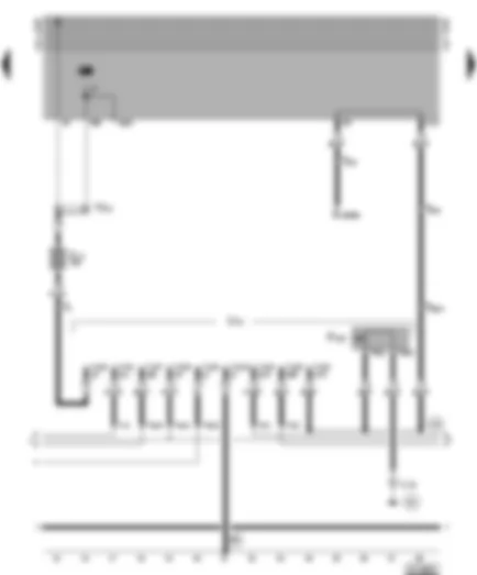 Wiring Diagram  VW GOLF 1995 - Trailer socket - rear fog light cut-out - contact switch