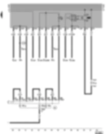 Wiring Diagram  VW GOLF 1998 - Right tail light