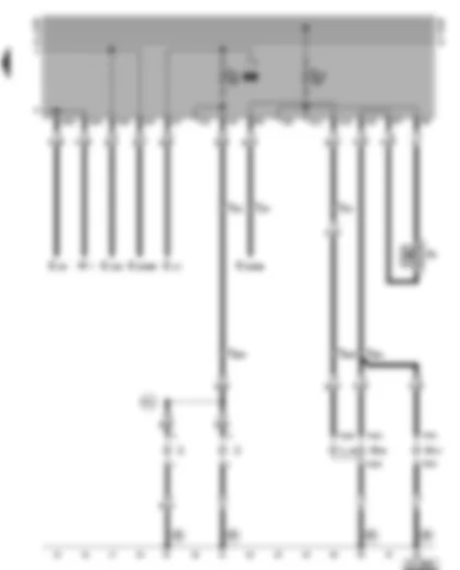 Wiring Diagram  VW GOLF 1997 - Reversing lights - number plate light