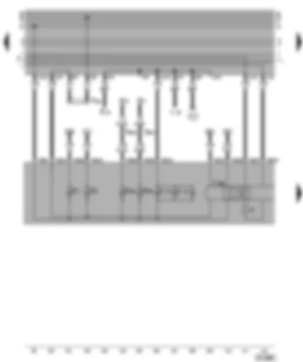 Wiring Diagram  VW GOLF 1996 - Dash panel insert - warning lamps