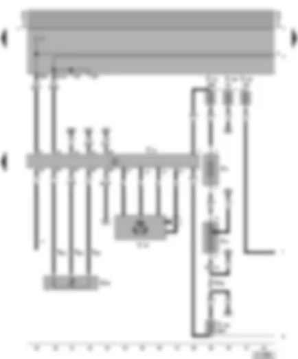Wiring Diagram  VW GOLF 1995 - Converter - accelerator pedal position sender - accelerator pedal position sender - fuses - drive motor