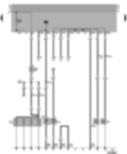 Wiring Diagram  VW GOLF 1996 - Glow plugs - oil pressure switch - coolant temperature sender - engine temperature sender