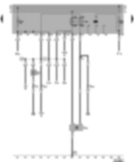 Wiring Diagram  VW GOLF 1996 - Power supply relay - sender for speedometer