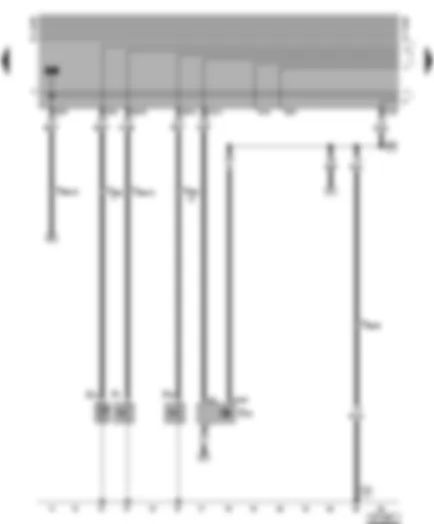 Wiring Diagram  VW GOLF 1998 - Oil temperature sender - oil pressure switch - speedometer sender