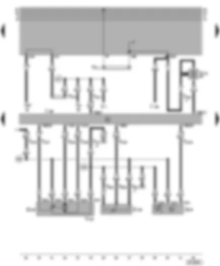 Wiring Diagram  VW GOLF 1998 - Motor for centre vent - photo sensor - Climatronic fuse