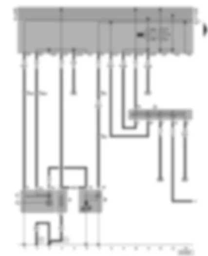 Wiring Diagram  VW GOLF 1998 - Alternator - battery - starter - ignition/starter switch