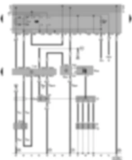 Wiring Diagram  VW GOLF 1996 - Mono-Motronic control unit - Lambda probe - ignition system - fuel pump