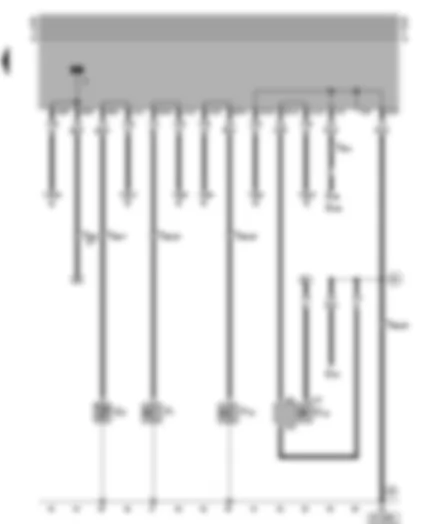 Wiring Diagram  VW GOLF 1997 - Oil pressure switch - oil temperature sender - speedometer sender