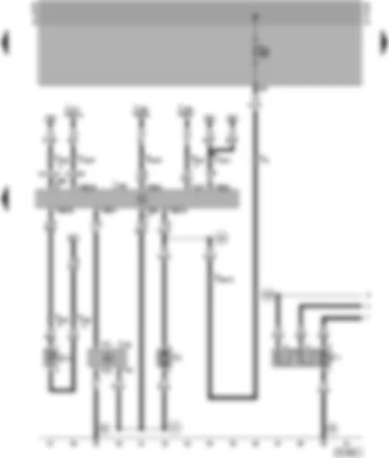 Wiring Diagram  VW GOLF 2000 - Climatronic control unit - fresh air blower - blower control unit - radiator fan - ambient temperature sensor