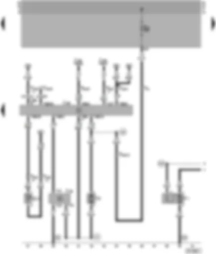 Wiring Diagram  VW GOLF 2002 - Climatronic control unit - fresh air blower - blower control unit - radiator fan - ambient temperature sensor