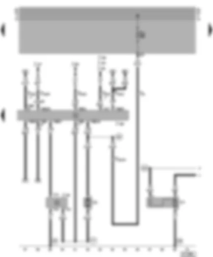 Wiring Diagram  VW GOLF 2000 - Fresh air blower - blower control unit - radiator fan