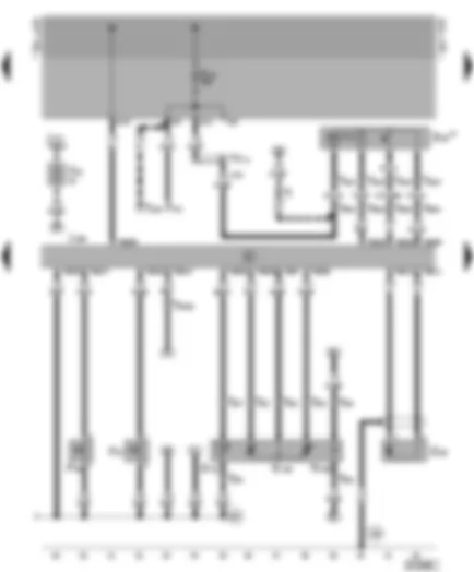 Wiring Diagram  VW GOLF 2000 - Diesel direct injection system control unit - needle lift sender - modulating piston movement sender