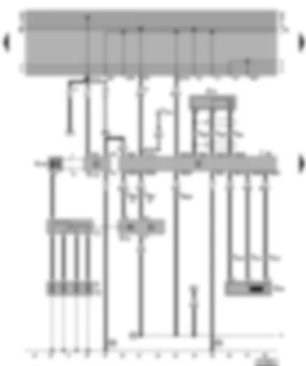 Wiring Diagram  VW GOLF 1998 - Simos control unit - ignition system - engine speed sender - knock sensor