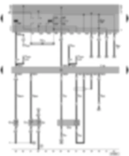 Wiring Diagram  VW GOLF 1998 - Simos control unit - Lambda probe - coolant temperature sender - intake air temperature sender