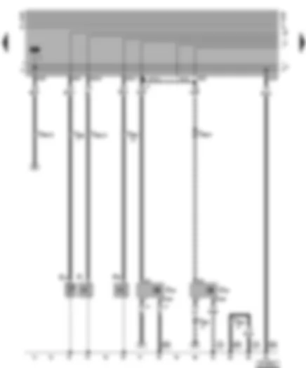 Wiring Diagram  VW GOLF 1998 - Oil temperature sender - oil pressure switch - speedometer sender