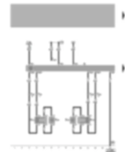 Wiring Diagram  VW GOLF 1998 - Radio - front loudspeaker