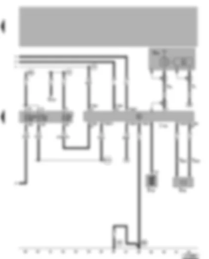 Wiring Diagram  VW GOLF 1998 - Operatig electrions control unit - aerial - microphone