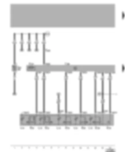 Wiring Diagram  VW GOLF 1999 - Driver door control unit - driver door window regulator - interior locking switch