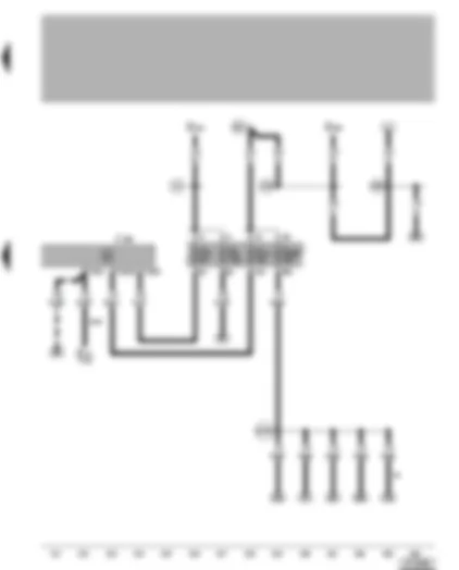 Wiring Diagram  VW GOLF 1999 - Convenience system central control unit